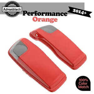パフォーマンス オレンジ 5x7 サドルバッグ スピーカー蓋 オーディオ カバー ハーレー 2014+ に適合 Performance Orange 5x7 Saddlebag Speaker Lids Audio Cover Fits Harley 2014+ 【並行輸入品】