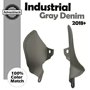 M8 ハーレーロワーライダー用インダストリアルグレーデニムプラスチックミッドフレームエアディフレクター For M8 Harley Lower Rider INDUSTRIAL GRAY DENIM Plastic Mid Frame Air Deflector 【並行輸入品】