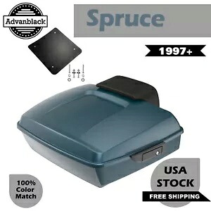 Rushmore チョップド ツアー パック パック パッド スプルース ハーレー ツーリング/ソフテイル 97+ に適合 Rushmore Chopped Tour Pack Pak Pad SPRUCE Fits Harley Touring/Softail 97+ 【並行輸入品】
