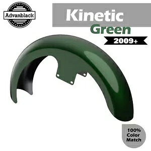 KINETIC GREEN Advanblack 21 インチ リビール ラッパー ハガー フロントフェンダー 09+ ハーレー用 KINETIC GREEN Advanblack 21\