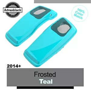 フロストティール 6x9 インチサドルバッグスピーカー蓋オーディオカバーハーレーツーリング 2014+ に適合 FROSTED TEAL 6x9\