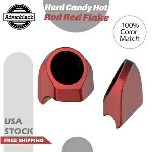ハーレーキングツアーパックハードキャンディーホットロッドレッドフレークアドバンブラックスピーカーポッドに適合 Fits Harley King Tour Pack HARD CANDY HOT ROD RED FLAKE Advanblack Speaker Pods 【並行輸入品】