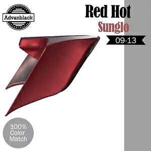 レッドホットサングロ ストレッチ拡張サイドカバー ハーレーストリートロードグライド 09-13用 Red Hot Sunglo Stretched Extended Side Cover For Harley Street Road Glide 09-13 【並行輸入品】