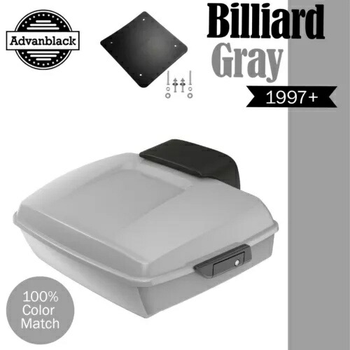 ビリヤード グレー ラッシュモア チョップド ツアー パック パック パッド ハーレー ツーリング/ソフテイル 97+用 Billiard Gray Rushmore Chopped Tour Pack Pak Pad For Harley Touring/Softail 97+ 【並行輸入品】