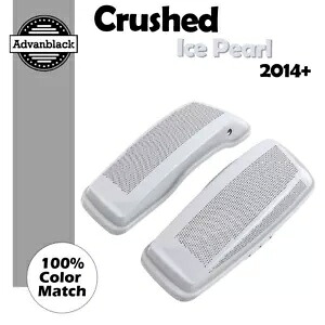 Crushed Ice Pearl デュアル 6x9 スピーカー蓋オーディオカバー ハーレーツーリング 2014+ に適合 Crushed Ice Pearl Dual 6x9 Speaker Lids Audio Cover Fits Harley Touring 2014+ 【並行輸入品】