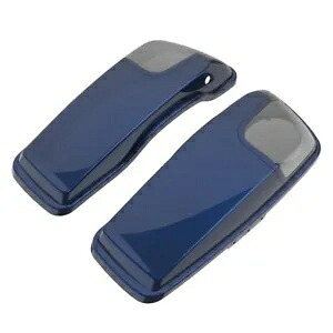 Advanblack ブルースチール 5x7 サドルバッグ スピーカー蓋 オーディオカバー ハーレー 2014+ に適合 Advanblack Blue Steel 5x7 Saddlebag Speaker Lids Audio Cover Fits Harley 2014+ 【並行輸入品】