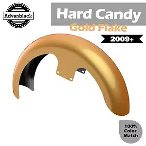 ハード キャンディ ゴールド フレーク 21 インチ リビール ラッパー ハガー フロントフェンダー 09+ ハーレー用 HARD CANDY GOLD FLAKE 21\