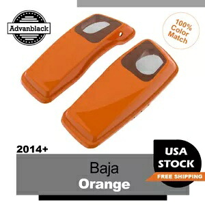 バハオレンジ 6x9 サドルバッグスピーカー蓋オーディオカバーハーレー 2014+ Baja Orange 6x9 Saddlebag Speaker Lids Audio Cover For Harley 2014+ 【並行輸入品】