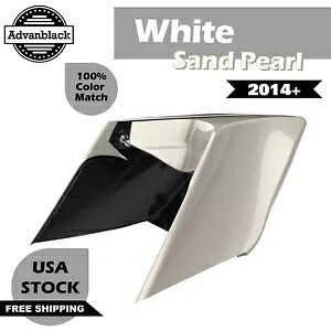Advanblack ホワイトサンドパール CVO 拡張ストレッチサイドカバー ハーレー 14+ に適合 Advanblack White Sand Pearl CVO Extended Stretched Side Cover Fits Harley 14+ 【並行輸入品】 87,725円