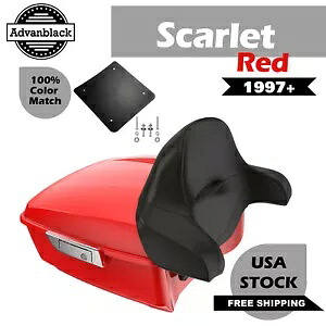 スカーレットレッドラッシュモアキングツアーパックパックパッドはハーレーツーリング/ソフテイル1997+に適合 Scarlet Red Rushmore King Tour Pak Pack Pad Fits Harley Touring/Softail1997+ 【並行輸入品】