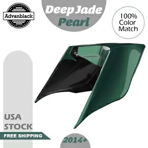 ディープジェイドパールストレッチ拡張サイドカバー ハーレーダビッドソンツーリング14+に適合 Deep Jade Pearl Stretched Extended Side Cover Fits Harley Davidson Touring 14+ 【並行輸入品】