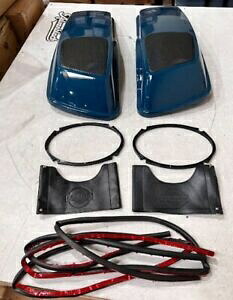 OS&D Advanblack ビリヤード ティール 6X9 サドルバッグ スピーカー 蓋 2014 年以降 ツーリング用 OS&D Advanblack Billiard Teal 6X9 SADDLEBAG SPEAKER LIDS FOR 2014+ TOURING 【並行輸入品】