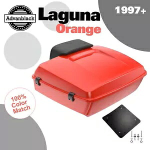 ラグーナ オレンジ チョップド ツアー パック Pak トランク ラゲッジ ハーレー ツーリング/ソフテイル 97+用 Laguna Orange Chopped Tour Pack Pak Trunk Luggage For Harley Touring/Softail 97+ 【並行輸入品】