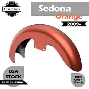 セドナ オレンジ 19 インチ リビール ラッパー ハガー フロントフェンダー 09+ ハーレー ツーリング用 Sedona Orange 19\
