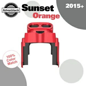 Advanblack サンセットオレンジゲージ クラスターカバー ハーレーロードグライド 2015up FLTRX に適合 Advanblack SUNSET ORANGE Gauge Cluster Cover Fits Harley Road Glide 2015up FLTRX 【並行輸入品】