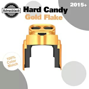 Advanblack ハード キャンディ ゴールド フレーク ゲージ クラスター カバー ハーレー ロード グライド FLTRX に適合 Advanblack HARD CANDY GOLD FLAKE Gauge Cluster Cover Fit Harley Road Glide FLTRX 【並行輸入品】