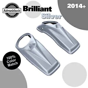ブリリアントシルバー 8 インチサドルバッグスピーカー蓋カバーハーレーツーリング 14+ Brilliant Silver 8 inch Saddlebag Speaker Lids Cover For Harley Touring 14+ 【並行輸入品】