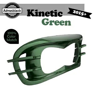 ハーレーロードグライド FLTRX 2015+ Advanblack ヘッドライトベゼル キネティックグリーン用 For Harley Road Glide FLTRX 2015+ Advanblack Headlight Bezel KINETIC GREEN 【並行輸入品】