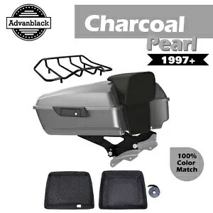 チャコールパールチョップドツアーパックパックラゲッジハーレーFLHR FLHXS FLTRX 1997+用 Charcoal Pearl Chopped Tour Pack Pak Luggage For Harley FLHR FLHXS FLTRX 1997+ 【並行輸入品】