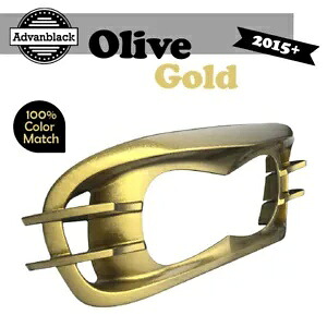 ハーレーロードグライド FLTRX 2015+ Advanblack ヘッドライトベゼル オリーブゴールド用 For Harley Road Glide FLTRX 2015+ Advanblack Headlight Bezel OLIVE GOLD 【並行輸入品】