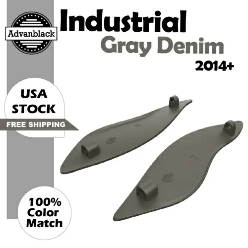 インダストリアルグレーデニム エアディフレクター バットウィングフェアリング サイドウィンド 14+ ハーレーに適合 INDUSTRIAL GRAY DENIM Air Deflectors Batwing Fairing Side Wind Fits 14+ Harley 【並行輸入品】