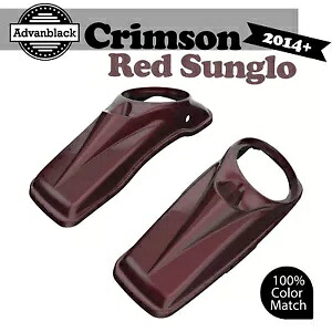 クリムゾンレッド SUNGLO ハーレーツーリング 14+ Advanblack 8 インチサドルバッグスピーカー蓋用 CRIMSON RED SUNGLO For Harley Touring 14+ Advanblack 8\