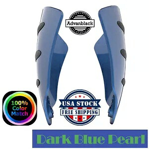 Advanblack ダークブルー パール ハンドガード ハーレー ツーリング & ソフテイルに適合 Advanblack Dark Blue Pearl Hand Guard Fits for Harley Touring & Softails 【並行輸入品】