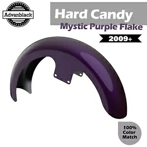 ハードキャンディーミスティックパープルフレーク 21インチ リビールラッパーハガーフロントフェンダー ハーレー用 HARD CANDY MYSTIC PURPLE FLAKE 21\