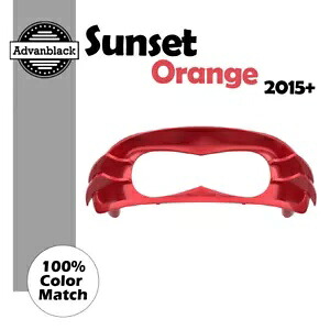 サンセットオレンジ ヘッドライトベゼル ハーレーダビッドソン ロードグライド FLTRX 15+ に適合 Sunset Orange Headlight Bezel Fits Harley Davidson Road Glide FLTRX 15+ 【並行輸入品】