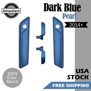 サドルバッグリッドレバー&ラッチカバーセットキット 14歳以上ハーレーツーリング用 ダークブルーパール Saddlebag Lid Lever & Latch Cover Set Kit For 14+ Harley Touring DARK BLUE PEARL 【並行輸入品】