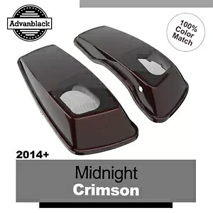 Advanblack ミッドナイト クリムゾン 6x9 インチ サドルバッグ スピーカー蓋 ハーレー ツーリング 14 歳以上に適合 Advanblack Midnight Crimson 6x9\