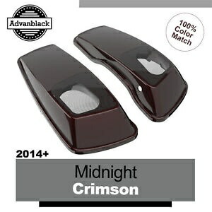 Advanblack ミッドナイト クリムゾン 6x9 インチ サドルバッグ スピーカー蓋 ハーレー ツーリング 14 歳以上に適合 Advanblack Midnight Crimson 6x9\