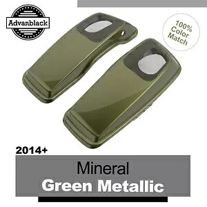 ミネラルグリーンメタリック 6x9 インチサドルバッグスピーカー蓋オーディオカバーハーレー 2014+ に適合 MINERAL GREEN METALLIC 6x9\