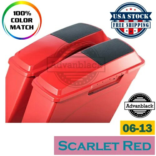Advanblack スカーレットレッド 6x9 サドルバッグスピーカー蓋 2006-2013 ハーレーツーリングに適合 Advanblack Scarlet Red 6x9 Saddlebag Speaker Lid Fits 2006-2013 Harley Touring 【並行輸入品】 59,290円