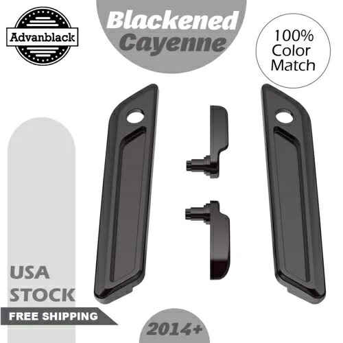 サドルバッグ蓋レバー & ラッチカバーセットキット 14 年以上のハーレー BLACKENED CAYENNE 用 Saddlebag Lid Lever & Latch Cover Set Kit For 14+ Harley BLACKENED CAYENNE 【並行輸入品】