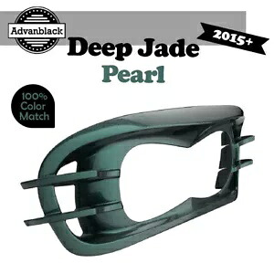 ハーレーロードグライド FLTRX 2015+ Advanblack ヘッドライトベゼルディープジェイドパール用 For Harley Road Glide FLTRX 2015+ Advanblack Headlight Bezel DEEP JADE PEARL 【並行輸入品】