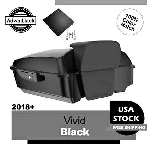 Advan ビビッド ブラック チョップド ツアー パック パック トランク ラゲッジ ハーレー ロワー ライダー ST に適合 Advan Vivid Black Chopped Tour Pak Pack Trunk Luggage Fits Harley Lower Rider ST 【並行輸入品】