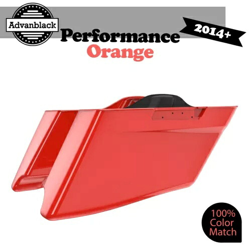 パフォーマンスオレンジ CVO テーパード拡張サドルバッグ 14 歳以上のハーレーツーリングに適合 PERFORMANCE ORANGE CVO Tapered Extended Saddlebag Fits 14+ Harley Touring 【並行輸入品】 100,650円