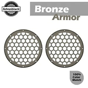 ブロンズアーマー ハーレー用 下部フェアリング HEX 6.5インチ スピーカーグリル Advanblack x XBS Bronze Armor For Harley Lower Fairing HEX 6.5'' Speaker Grill Advanblack x XBS 【並行輸入品】