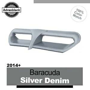 バラクーダ シルバー デニム ハーレー ストリート/エレクトラ バットウィング LED ベント トリム インサート用 BARRACUDA SILVER DENIM For Harley Street/Electra Batwing LED Vent Trim Insert 【並行輸入品】
