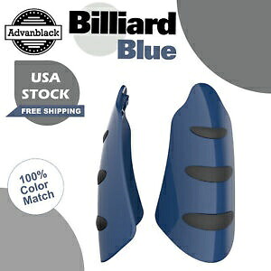 Advanblack ビリヤード ブルー ハンドガード ハーレー ツーリング & ソフテイルに適合 Advanblack Billiard Blue Hand Guard Fits for Harley Touring & Softails 【並行輸入品】