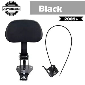 調節可能なドライバーバックレスト ライダーバックレスト 取り付けキット付き ハーレー09+に適合 Adjustable Driver Backrest Riders Backrest With Mounting Kit Fits for Harley 09+ 【並行輸入品】