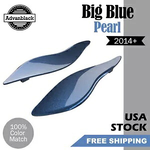 ビッグブルーパール エアディフレクター バットウィング フェアリング ディフレクター ウィンド 14+ ハーレーに適合 BIG BLUE PEARL Air Deflectors Batwing Fairing Deflectors Wind Fits 14+ Harley 【並行輸入品】