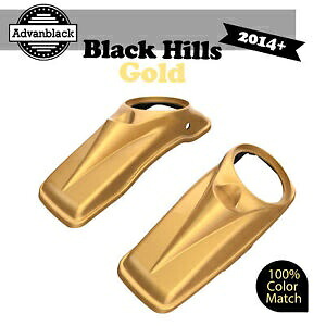 ブラックヒルズゴールド ハーレーツーリング14+用 Advanblack 8インチ サドルバッグスピーカー蓋 BLACK HILLS GOLD For Harley Touring 14+ Advanblack 8\