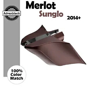 ハーレーツーリングストリートロード 14+ MERLOT SUNGLO ストレッチ拡張サイドカバー用 For Harley Touring Street Road 14+ MERLOT SUNGLO Stretched Extended Side Covers 【並行輸入品】
