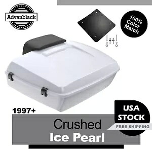 クラッシュ アイス パール チョップド ツアー パック パック トランク ラゲッジ 1997 年以降のハーレーに適合 Crushed Ice Pearl Chopped Tour Pak Pack Trunk Luggage Fits for 1997+ Harley 【並行輸入品】