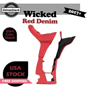 Advanblack ウィキッドレッドデニムフェアリングスポイラーキット ハーレーロードグライド 2017+用 Advanblack Wicked Red Denim Fairing Spoiler Kit For Harley Road Glide 2017+ 【並行輸入品】