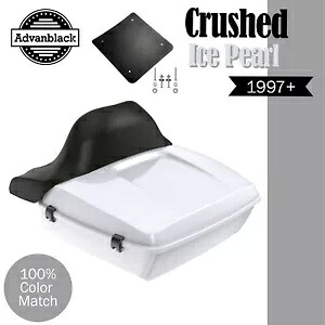 CRUSHED ICE PEARL ラッシュモア チョップド ツアー パック ラップアラウンド ハーレー/ソフテイル 97+用 CRUSHED ICE PEARL Rushmore Chopped Tour Pack Wrap Around For Harley/Softail 97+ 【並行輸入品】