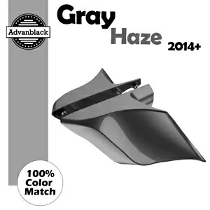 ハーレーツーリングストリートロード 14+ GREY HAZE ストレッチ拡張サイドカバー用 For Harley Touring Street Road 14+ GRAY HAZE Stretched Extended Side Covers 【並行輸入品】