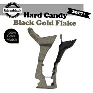 Advanblack フェアリング スポイラー 17+ ハーレー ロード グライド用 ハード キャンディ ブラック ゴールド フレーク Advanblack Fairing Spoiler For 17+ Harley Road Glide HARD CANDY BLACK GOLD FLAKE 【並行輸入品】